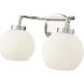 Oprah 2 Light 15 inch Polished Nickel Bathroom Vanity Light Wall Light